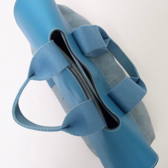 Hermès Vintage Swift Valparaiso Tote PM Blue Jean - Picture 7 of 16